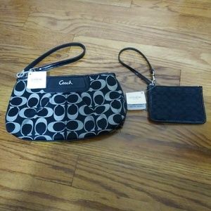 NWT Coach Black Wristlets